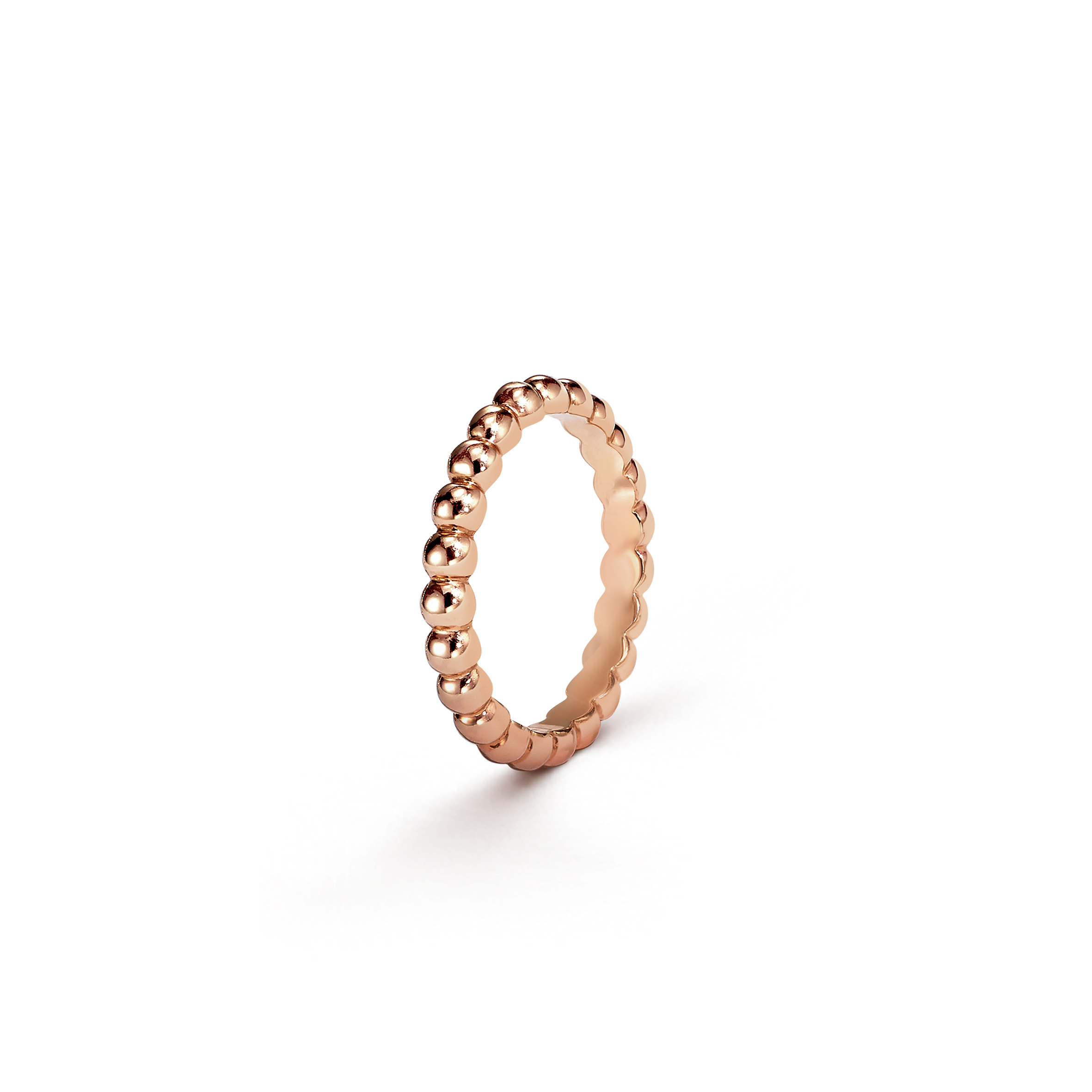 VAN CLEEF ARPELS PERLÉE PEARLS OF GOLD RING, MEDIUM MODEL - ROSE GOLD  VCARN9PB00